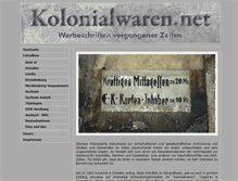 Tablet Screenshot of kolonialwaren.net